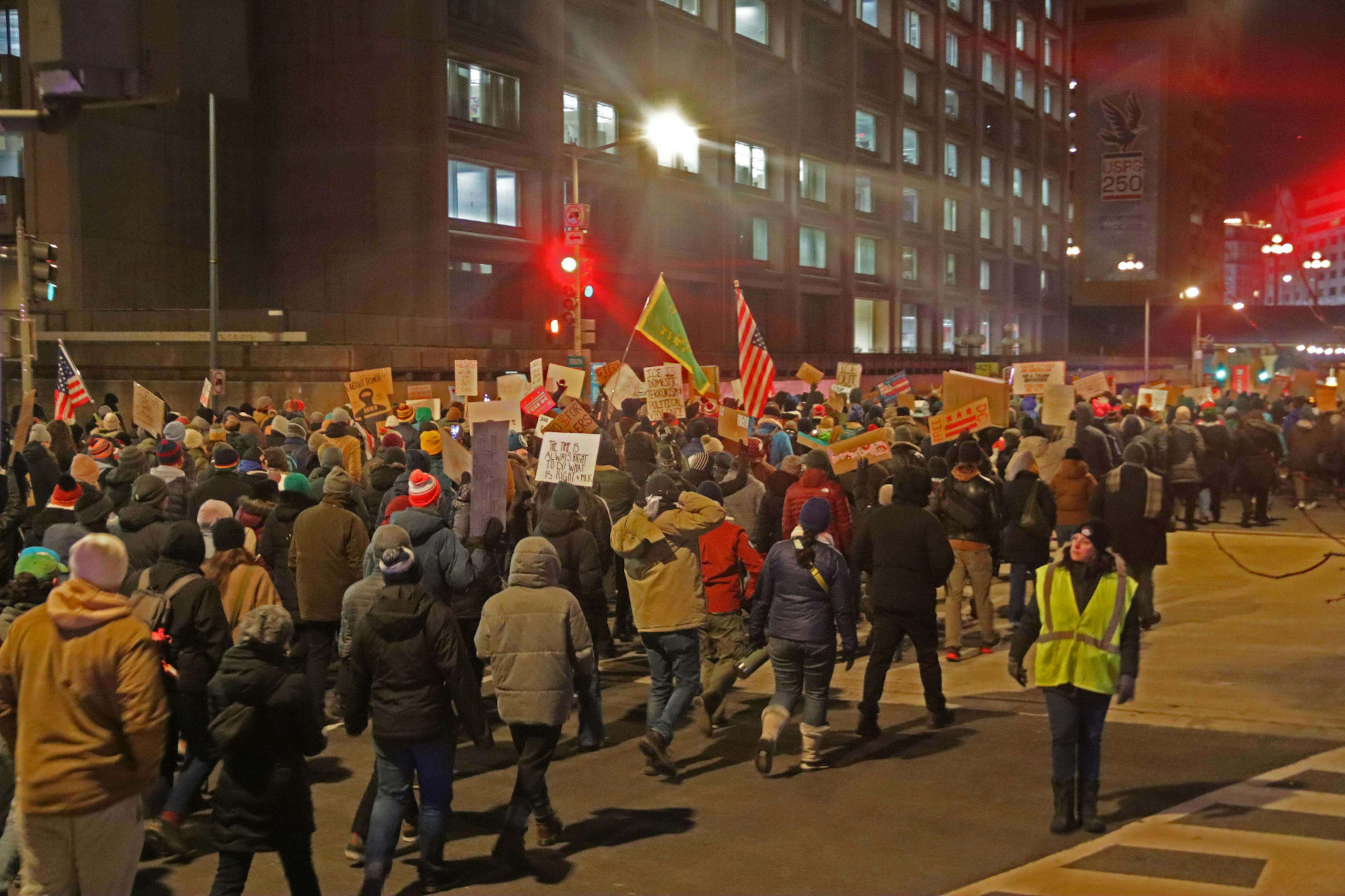 Death of Minneapolis shooting victim drives protest outside ICE headquarters