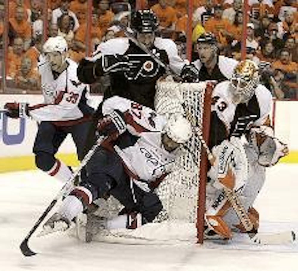 UPENDED -The Southeast Division champions, the Washington Capitals, will have to stay on their feet to stick with the Philadelphia Flyers in the first round. 