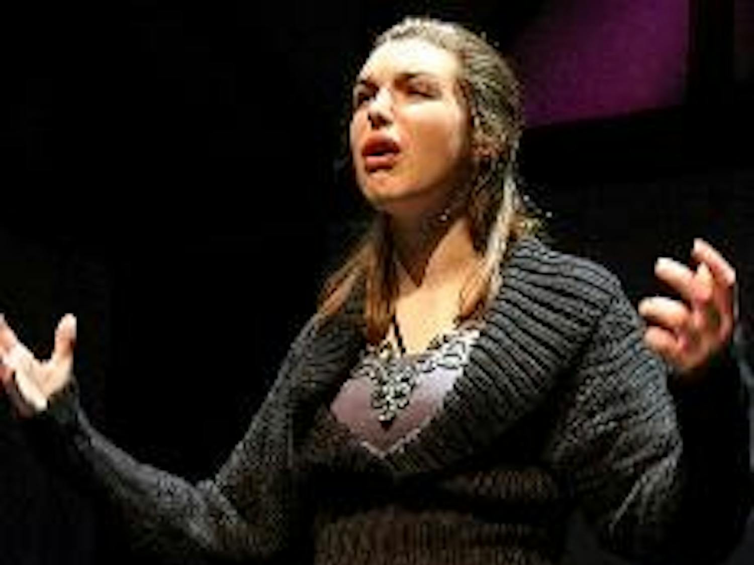 Anne Veal, a senior in the DPA, played the title role.