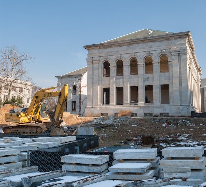 	McKinley Building under construction in January 2013.