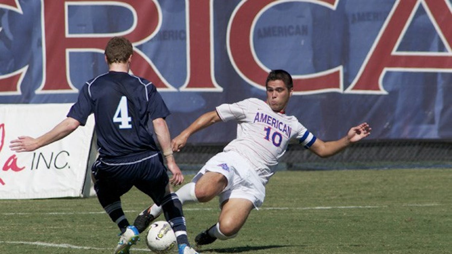 Cristobal Soto led an AU defense that surrendered just one goal in two victories on the weekend.