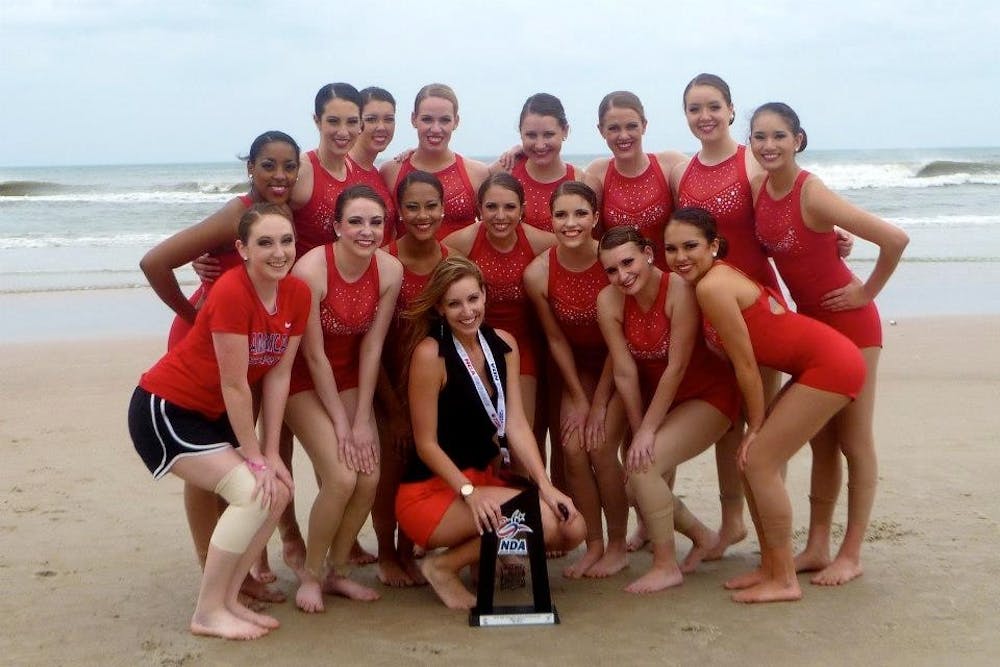 The AU dance team recorded its best score, 8.878, in program history at championships this month.