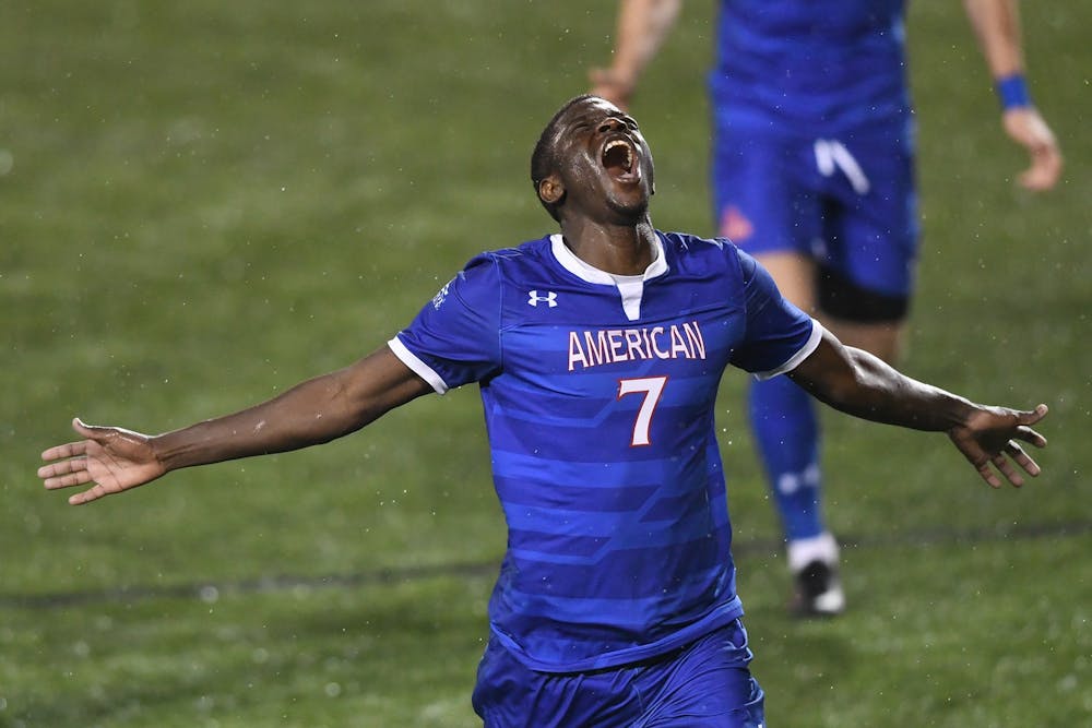 Junior Forward David Coly during the Patriot League Semi-final