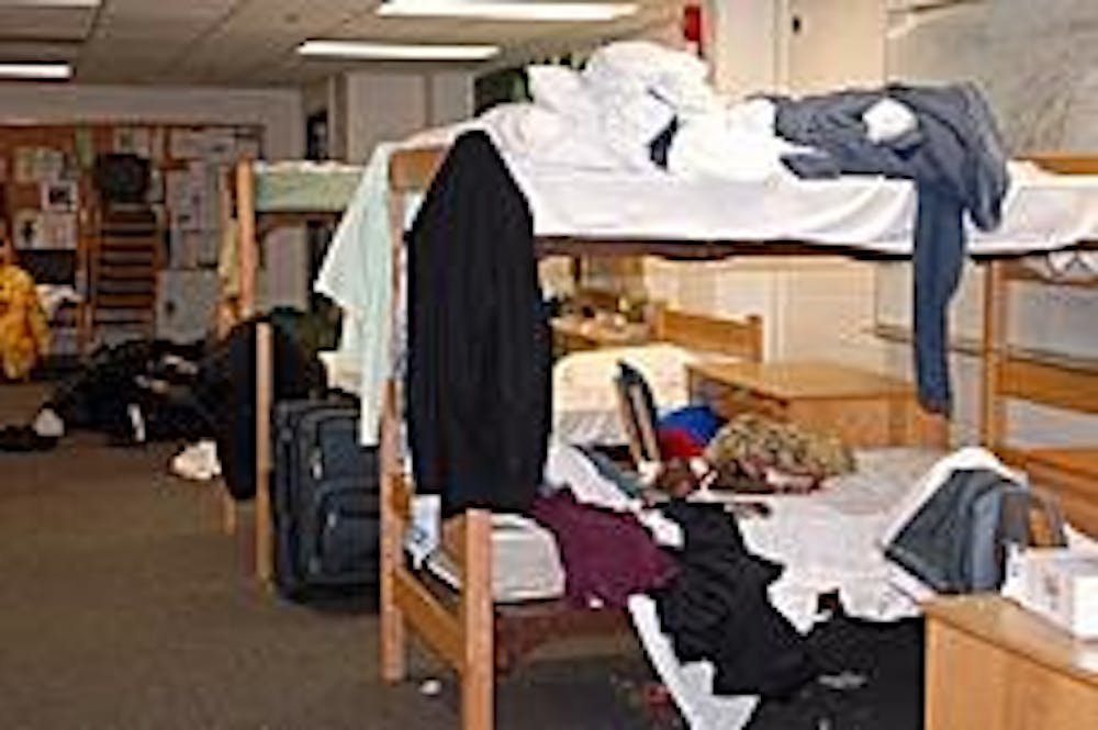 Male students must move out of the $17 per night temporary housing on the second floor of Anderson Hall by today.
