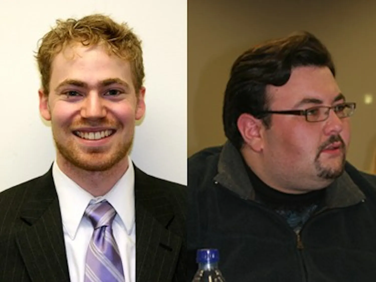 SG President Andy MacCracken (left) and Sen. Steve Dalton.