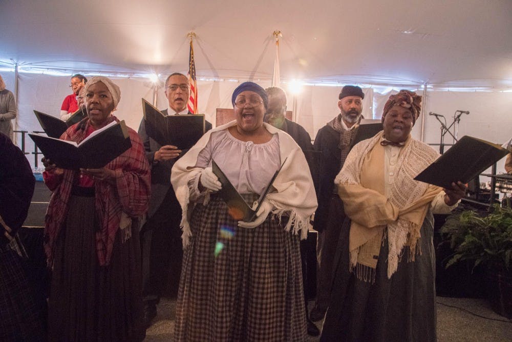 Singers at the Frederick Douglass National Historic Site&nbsp;in historic Anacostia.