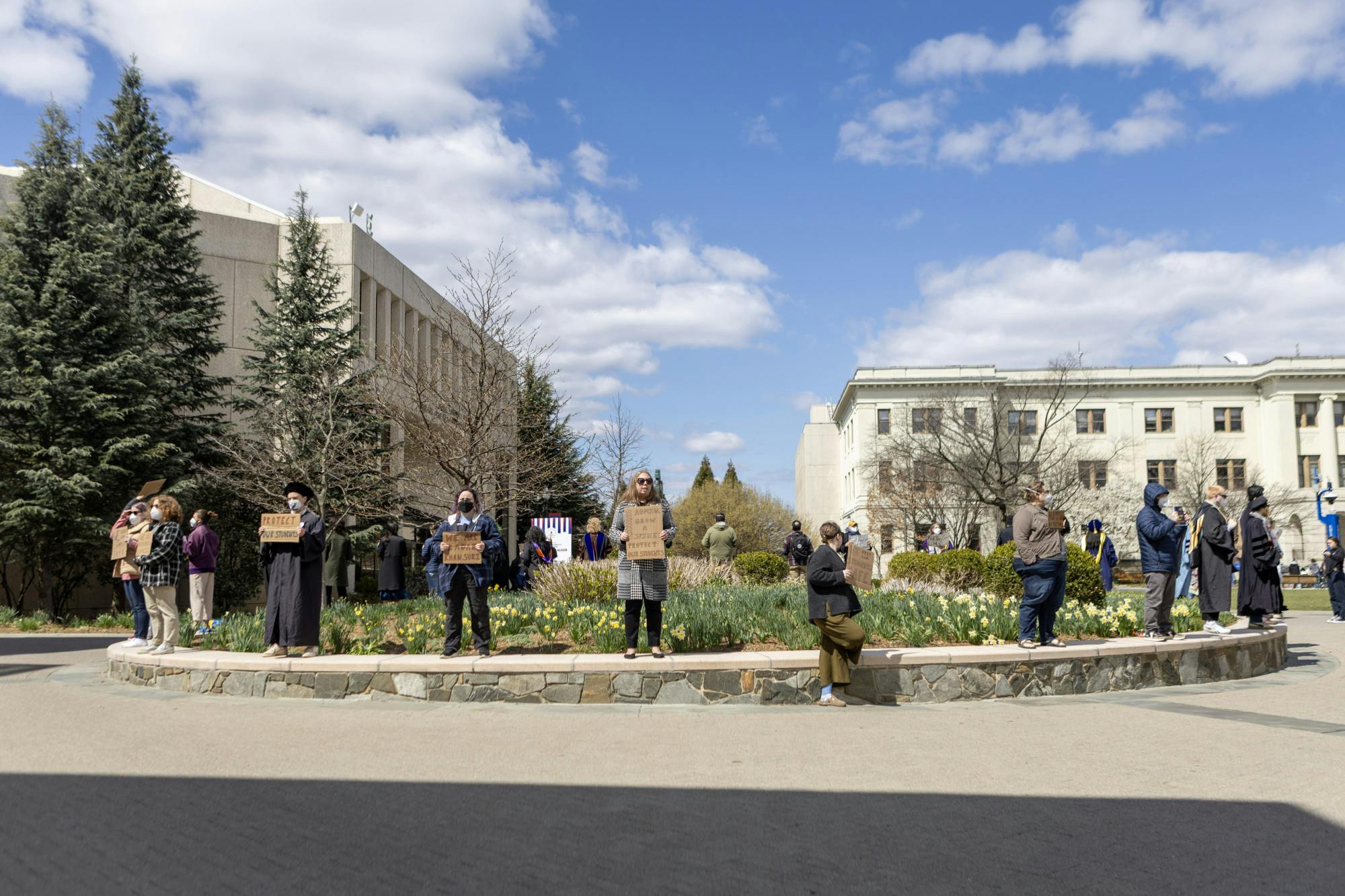 SIS faculty protest pic