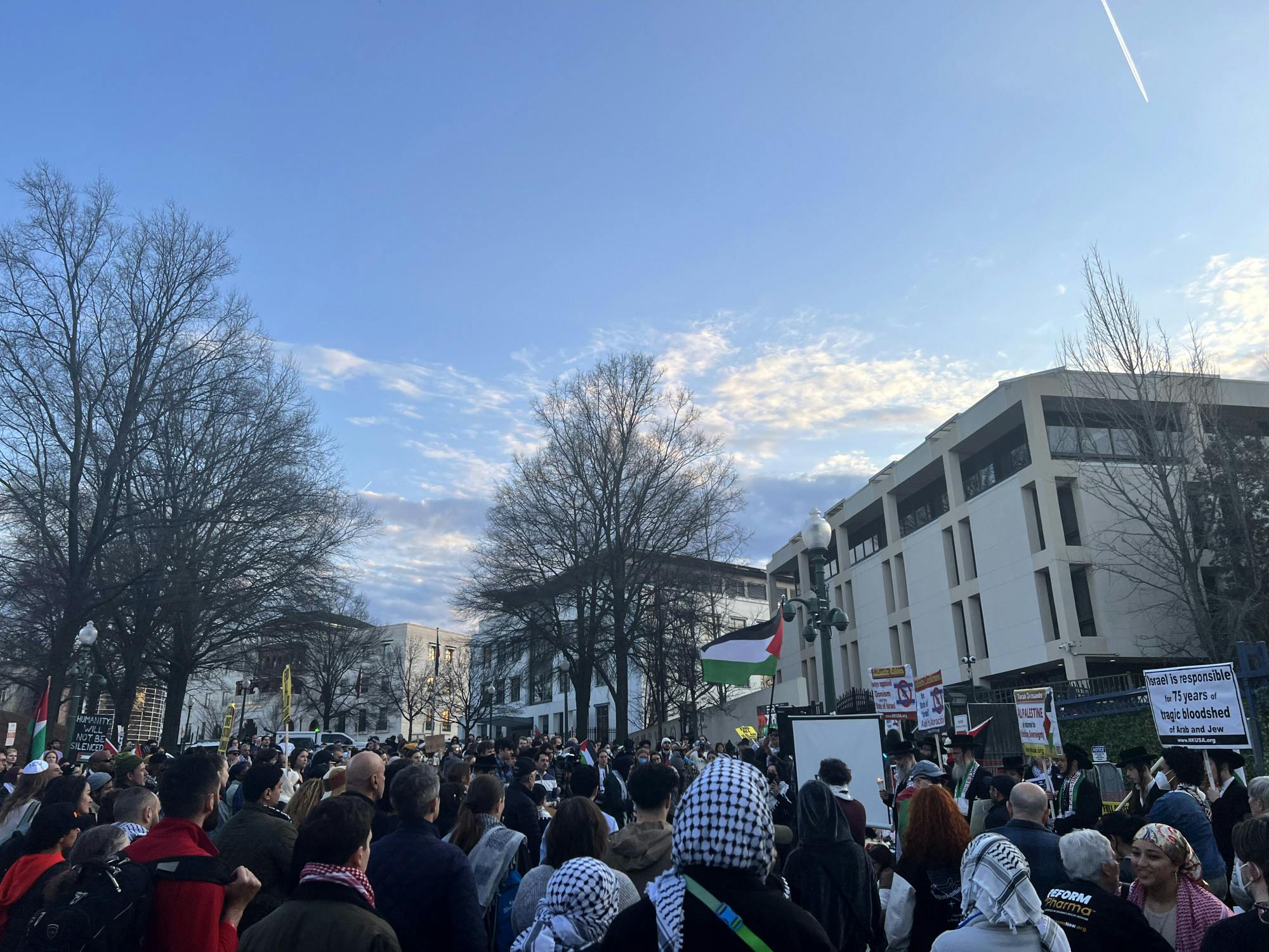 israell embassy protest cover pic