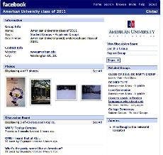 The class of 2011 socializes through site.