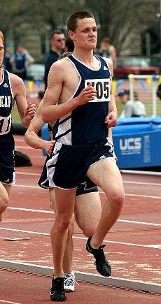 Senior Dan Beardslee is enjoying  a successful return to the cross country team, helping the Eagles in their quest to win a fifth straight Patriot League title.