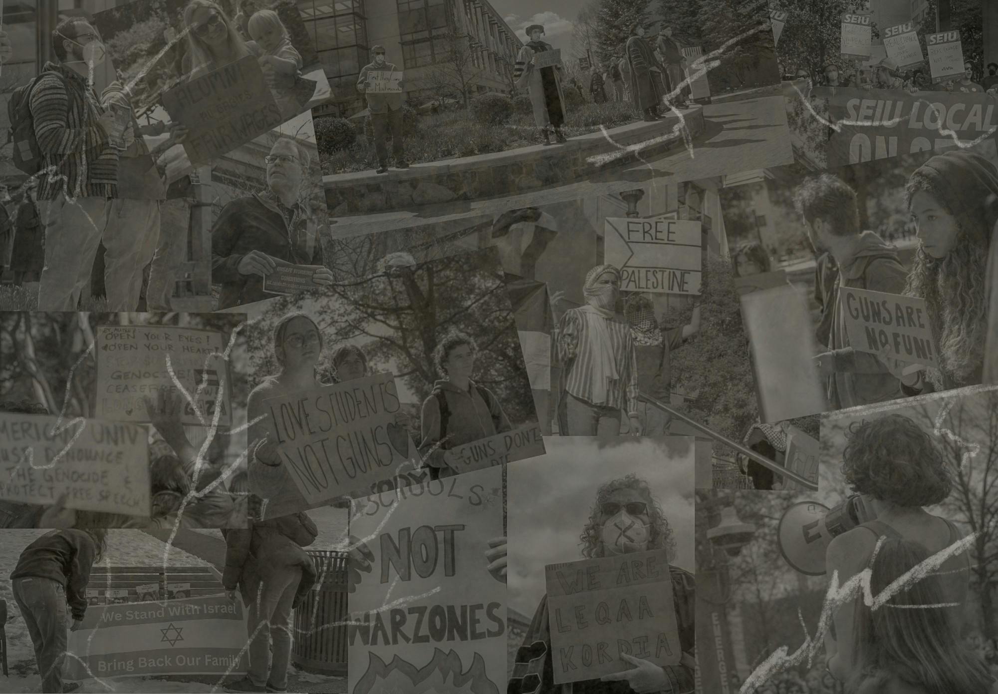 protest pics collage