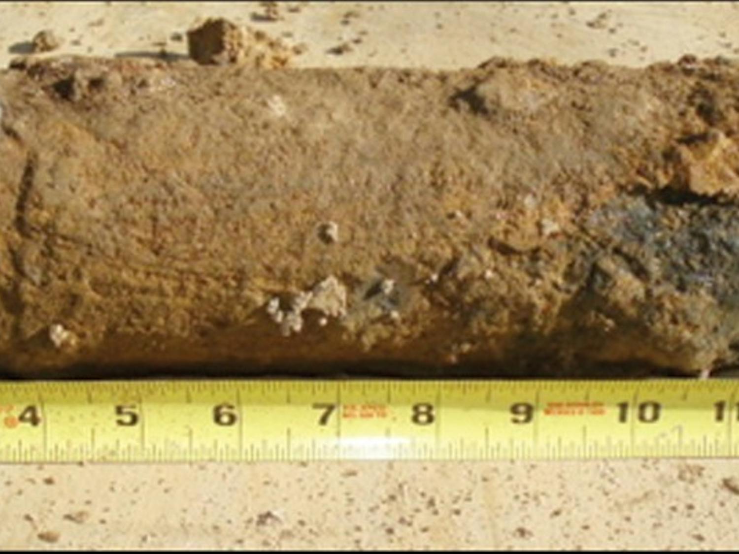 WHAT LIES BENEATH — The U.S. Army Corps of Engineers recently unearthed a 75mm artillery shell next to the Public Safety building. The shell was found beneath a concrete slab four feet under the building’s lower entrance. President Neil Kerwin’s Chief of Staff David Taylor said the operation is “low probability.†This means that the dig will be conducted without any vapor or blast containment structures.