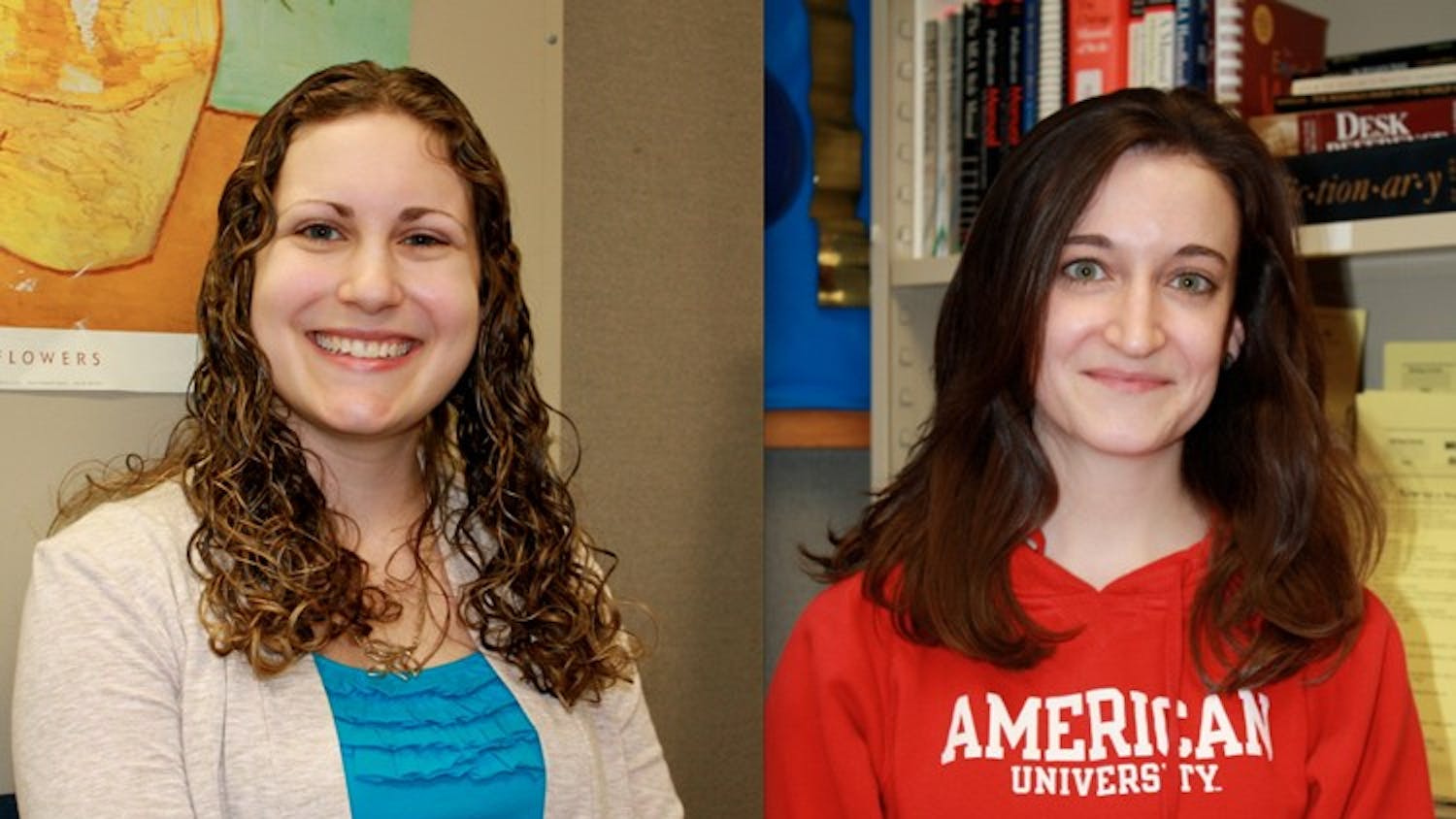 THE RIGHT WAY TO WRITE â€” Writing Center Consultants Melissa Wyse, left, and Rose Oâ€™Malley tutor students to improve their their papers for the future. Wyse and Oâ€™Malley are also graduate students here.