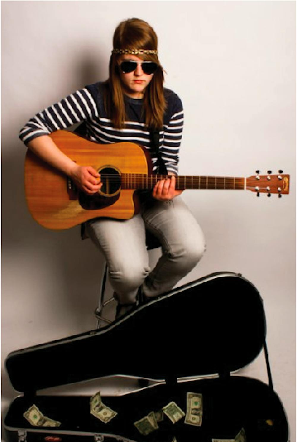 CAS freshman Sarah Kapilow is a singer-songwriter.