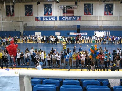 ALL-NIGHTER â€” Students participate in Saturdayâ€™s Relay for Life in Bender Arena. The all-night event raised an AU record $48,000 for cancer research. This year was AUâ€™s third independent relay. Prior to 2008, relays were held with the George Washington University and the Catholic University of America, among other D.C. schools.