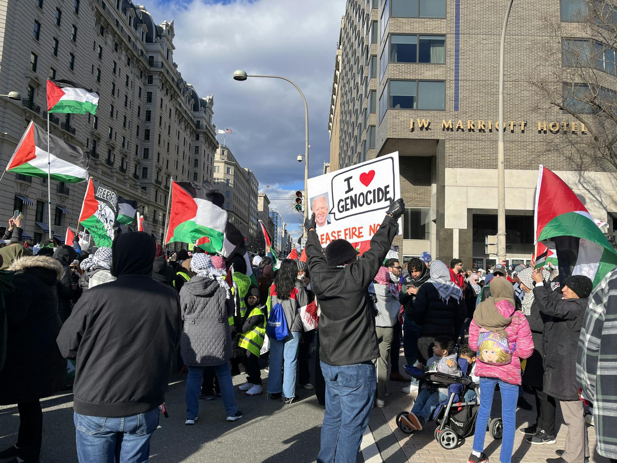 1/13 Palestine protest: Isabelle 22