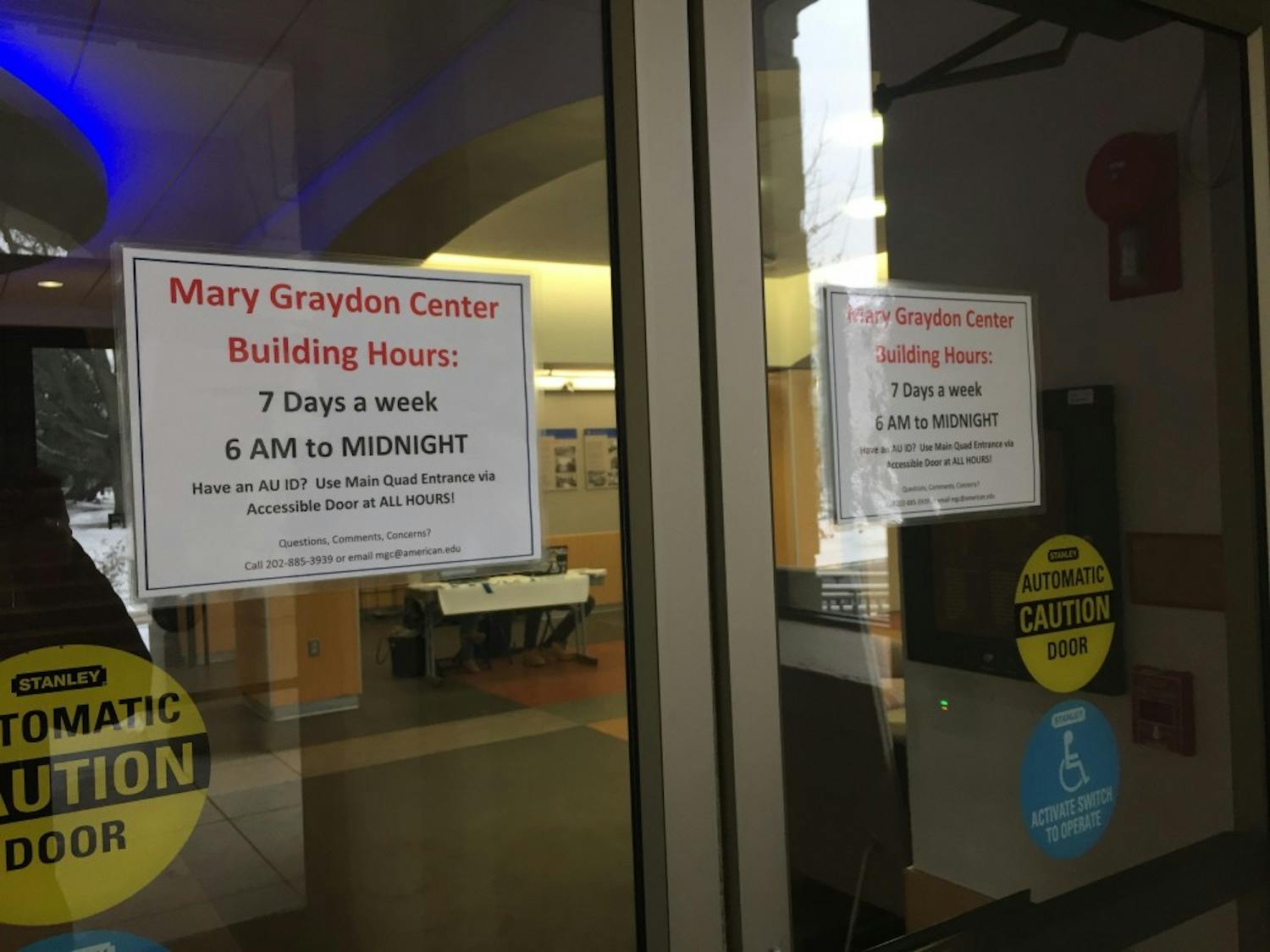 Mary Graydon Center hours