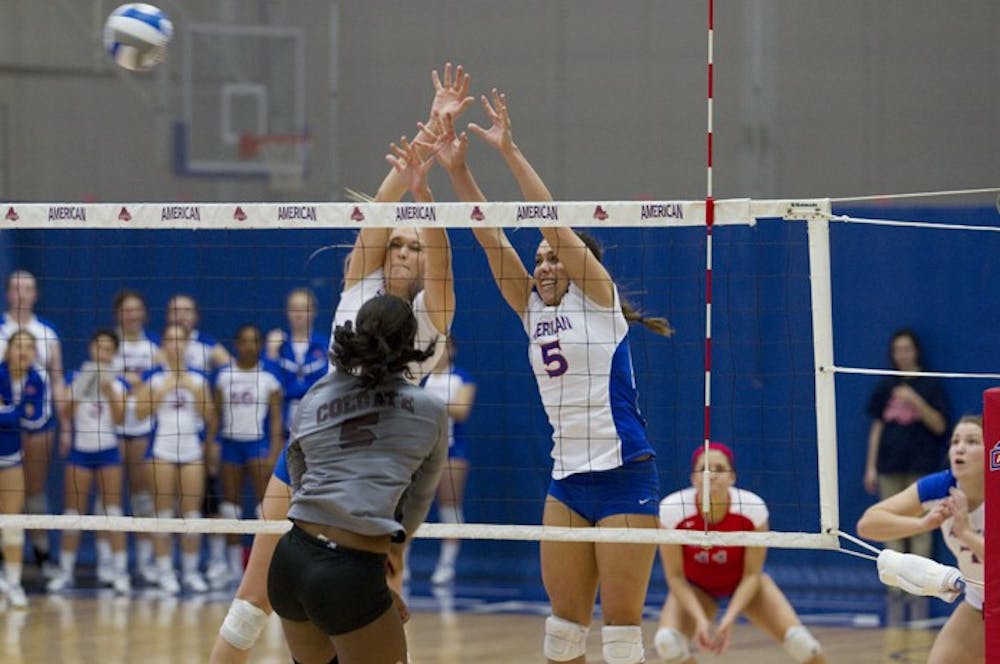 Women's Volleyball vs. Colgate. Bender Arena. Friday, November 11, 2012.