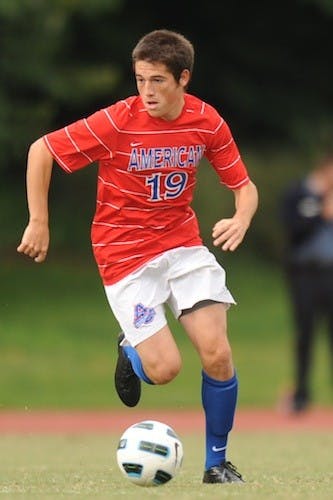 Colin Seigfreid recorded AUâ€™s lone shot on goal in the Eagles 1-0 loss to Holy Cross. Despite the setback, AU finished atop the Patriot League and will host the upcoming tournament.