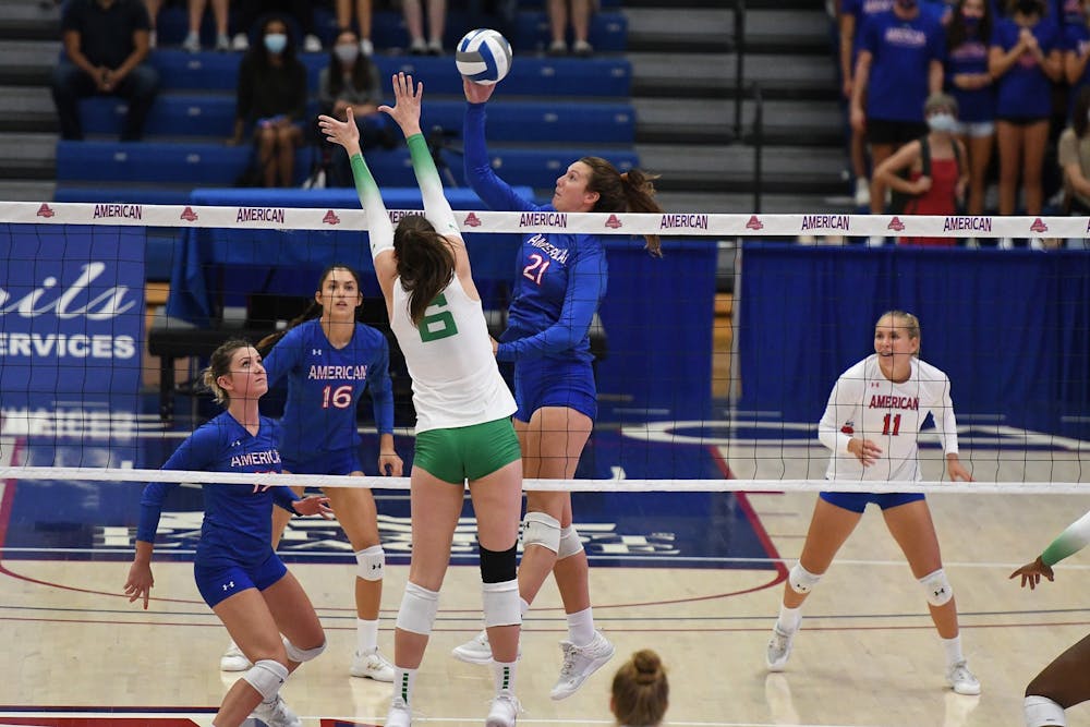 American falls to Harvard in hard-fought Saturday match