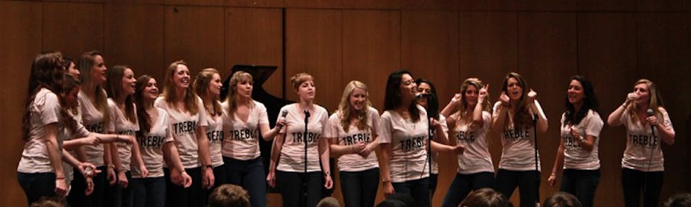 Treble in Paradise, AU\'s only all-female a capella group, hosted the sixth annual Acapalooza in the Kay Spiritual Life Center on April 13.