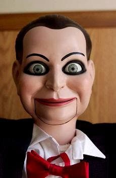 'Saw' director brings dummies to big screen.