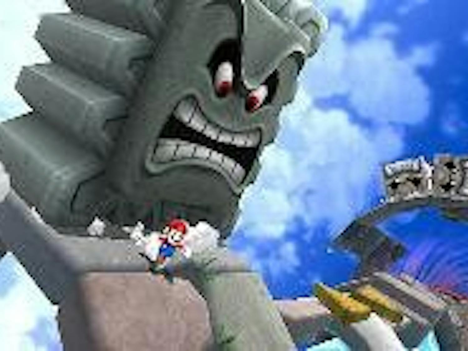 STAR POWER - Mario rushes to avoid an enemy in one of the many circular worlds of "Super Mario Galaxy," the latest installment in the successful Nintendo franchise. Mario can traverse 42 different individually themed galaxies in his quest to collect stars