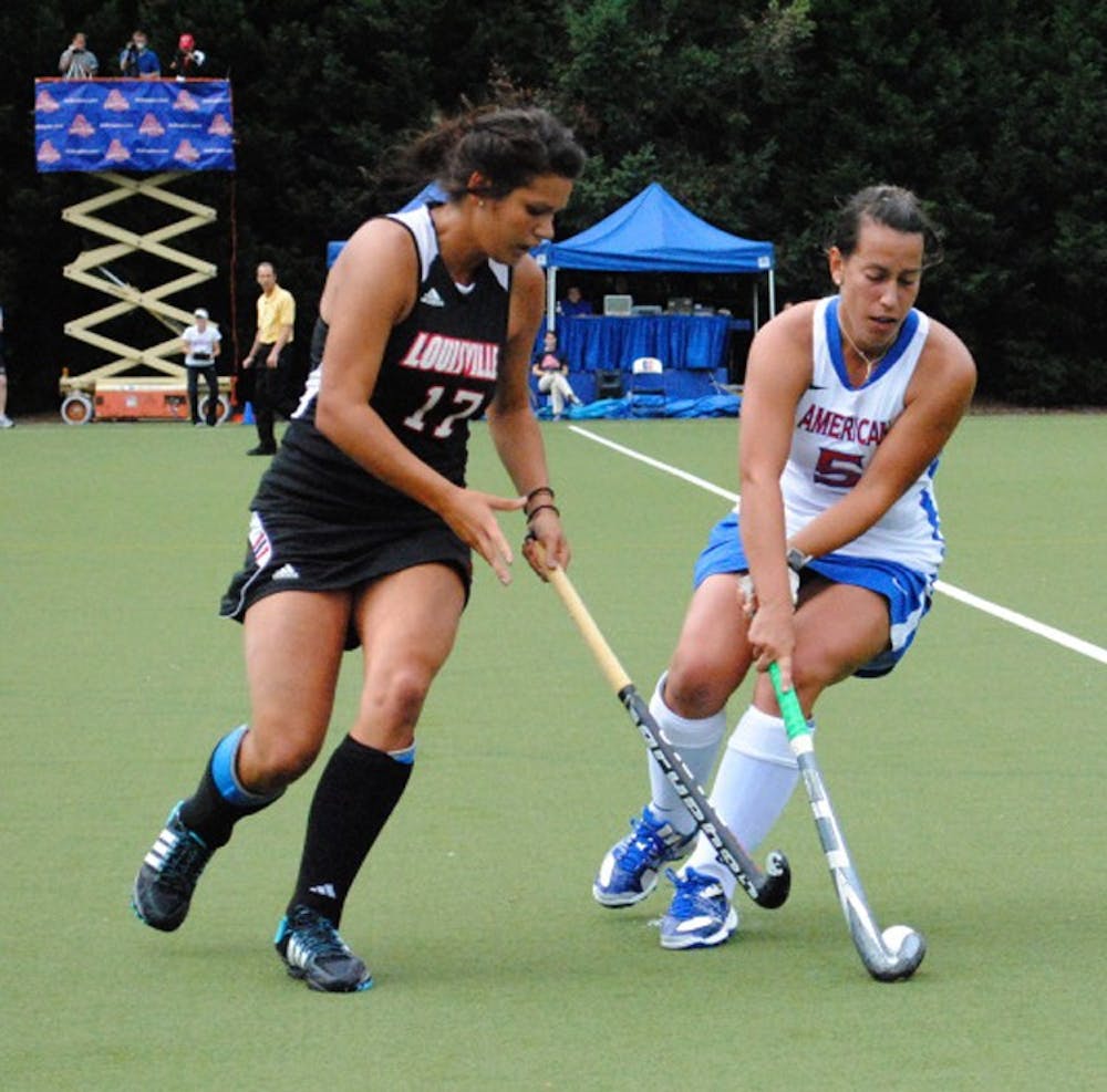 CLOSE CALLS - Once ranked as high as No. 8, Gina Hofmann and the AU field hockey team has lost each of the last three games by one goal. Elizabeth Vance scored Sunday in Louisvilleâ€™s 1-0 win.