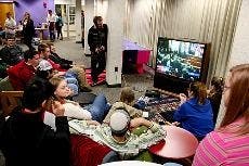 College Dems and Republicans watched the State of the Union address Tuesday night in Letts.