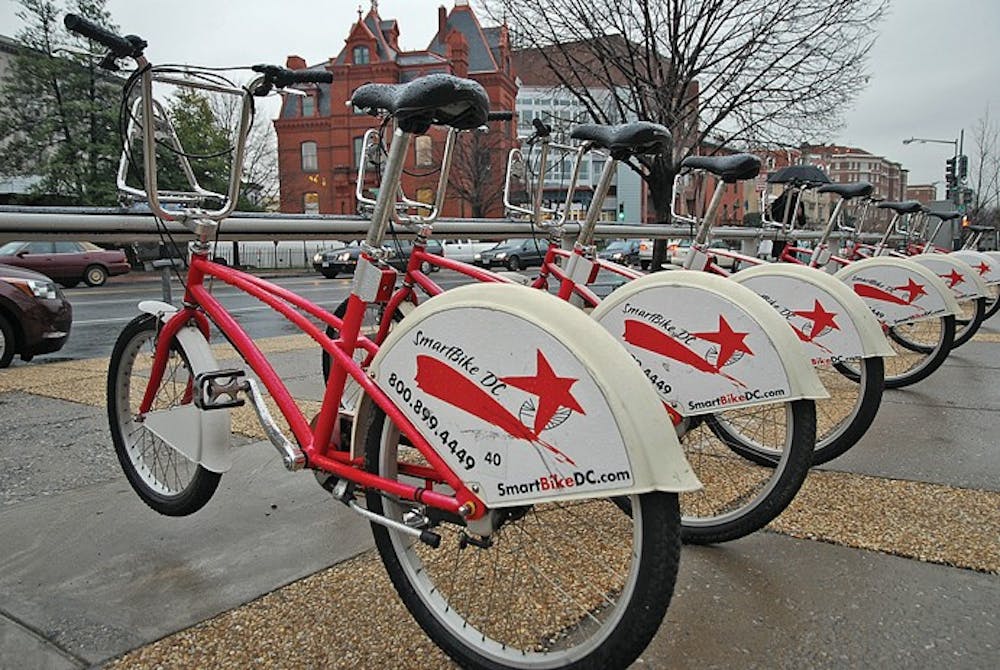PSYCHED CYCLERS â€” The planned addition of bike lanes to D.C. streets would line Nebraska Avenue, passing Main Campus and Tenley Campus. â€œThe streets are busy, drivers are aggressive and sidewalks are too bumpy and narrow to share with pedestrians,â€ said Carol Foster, the head of AUâ€™s Bike Lending program.