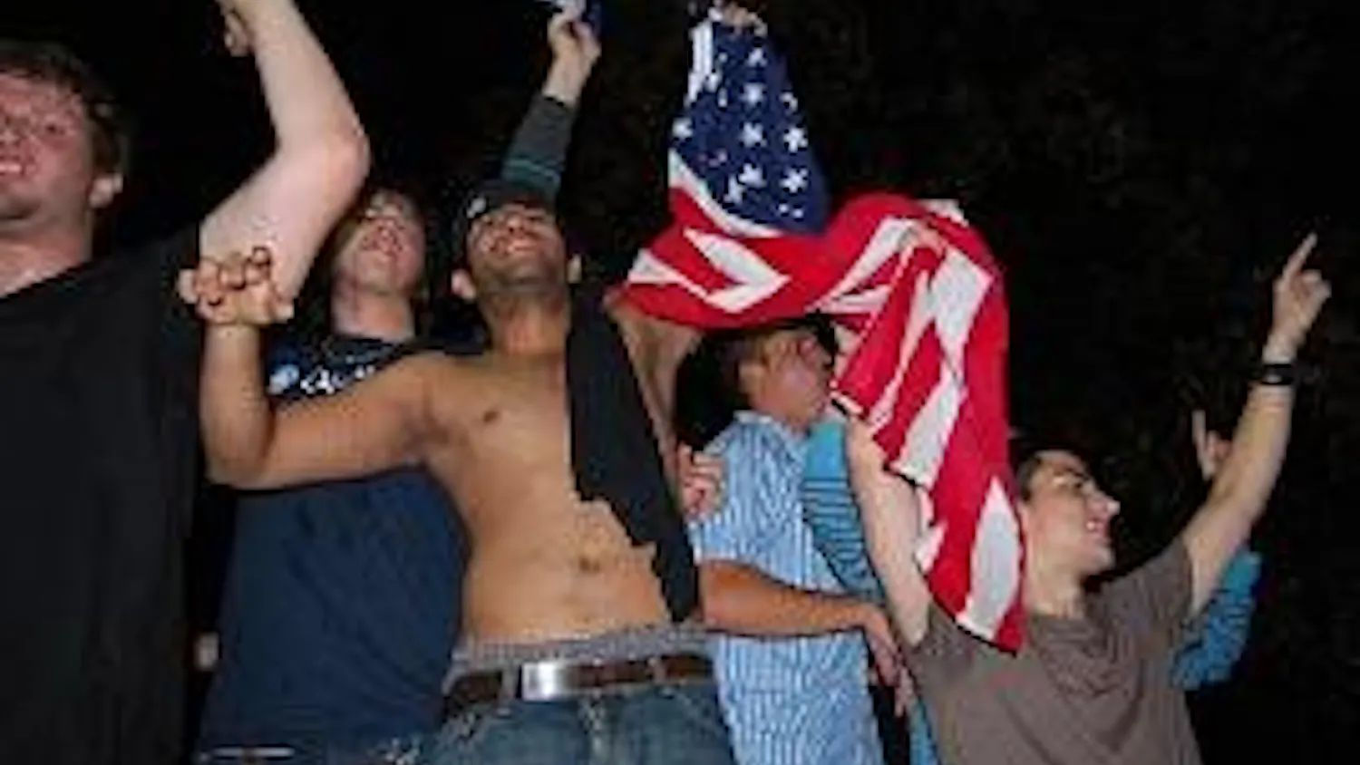 READY TO GO - The AU community crowds the Tavern Tuesday night to watch the election results come in. As CNN projected Obama won the presidential race, students and other AU community members cheered and ran outside of Mary Graydon Center to celebrate.