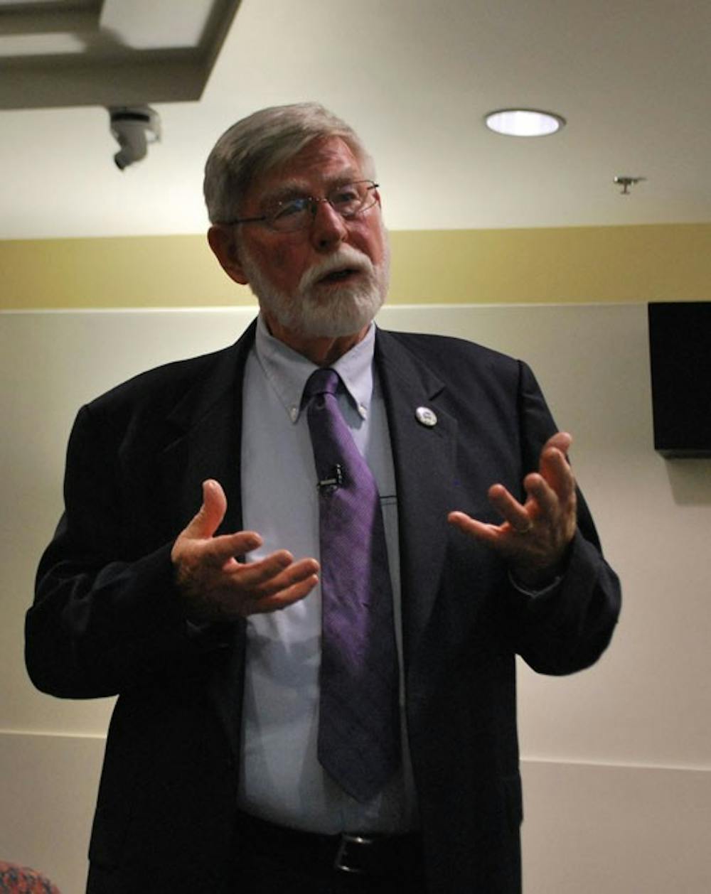 CONTAMINATION â€” Dr. Bill Hirzy, chair of AUâ€™s Chemistry Department, worked for the EPA from 1981 to 2008. He says that despite pleas from department employees, the department still refuses to undertake a risk assessment of flouride in drinking water. 