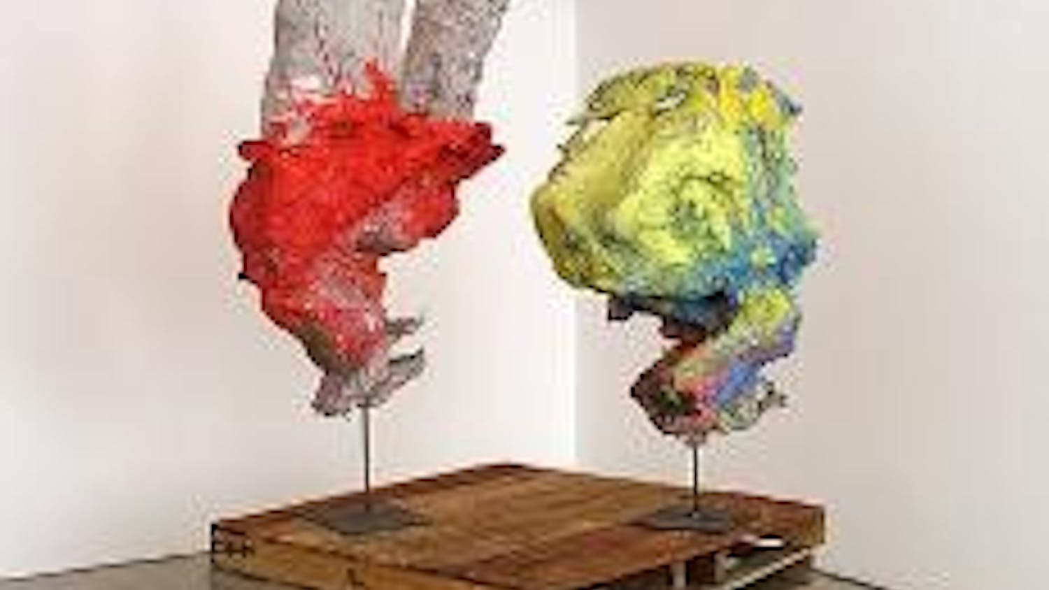 The exhibit features art from both renowned and lesser-known artists.