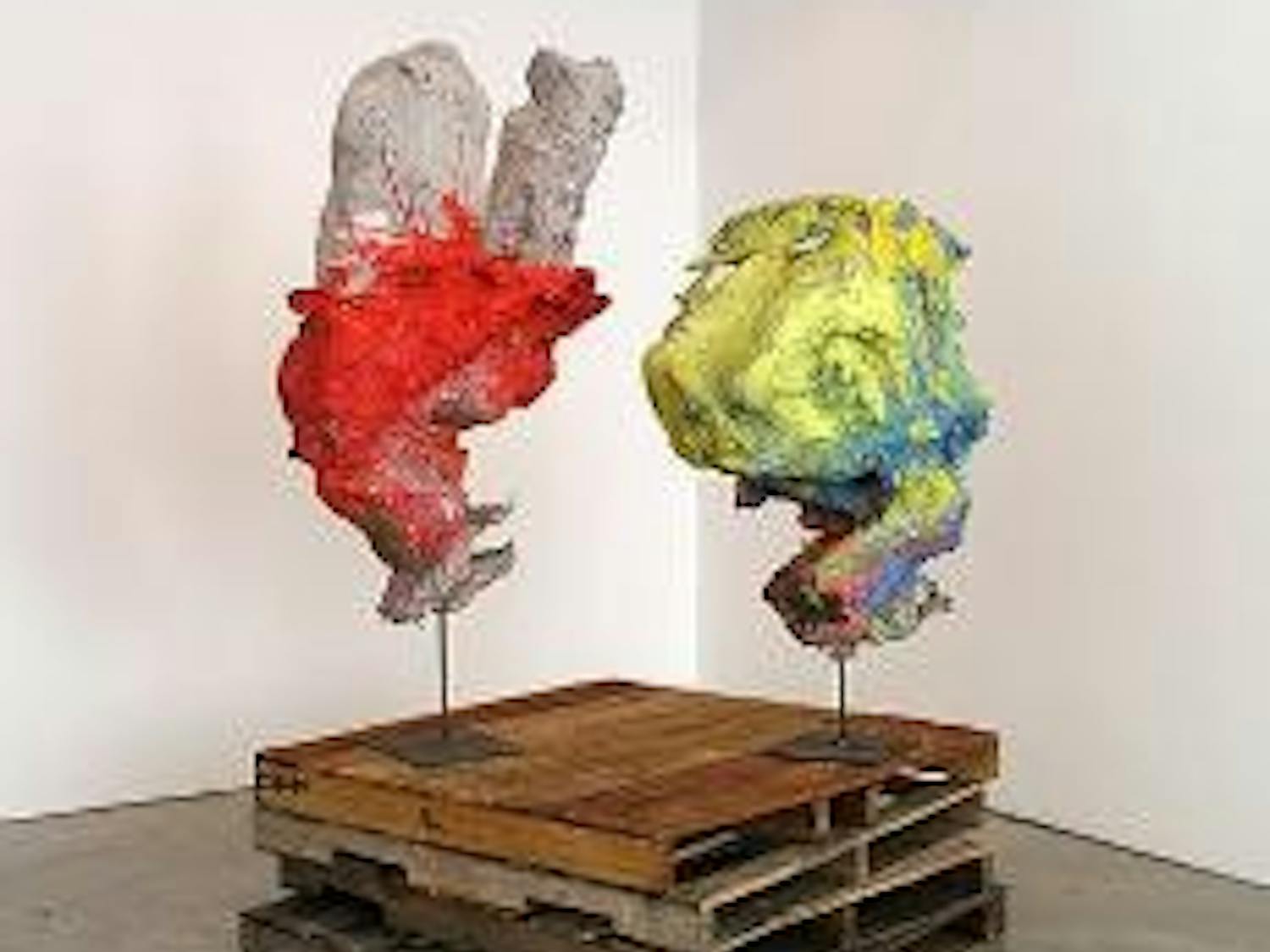 The exhibit features art from both renowned and lesser-known artists.