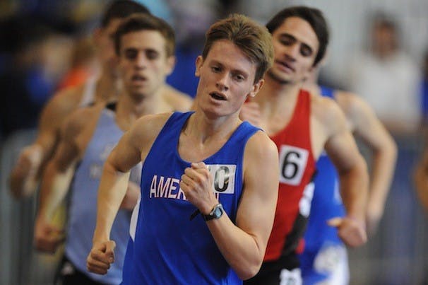Three Eagle runners led by Mark Leininger (pictured) had top five finishes at the Colonial Relays.