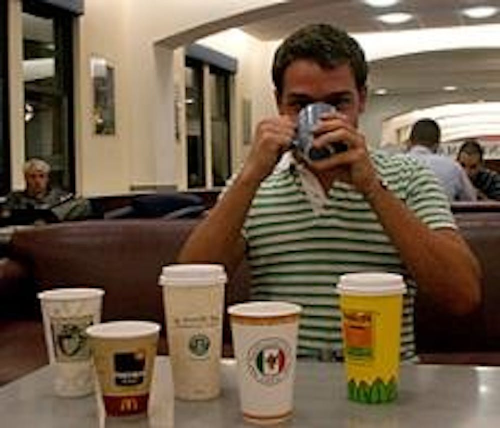 Some students feel the need to drink multiple cups of coffee a day to function, and campus offers no shortage of options.