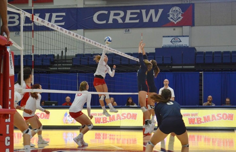 Patriot League Player of the Year Aleskandra Kazala and the AU women's volleyball look to earn their 5th consecutive trip to the NCAA Tournament.