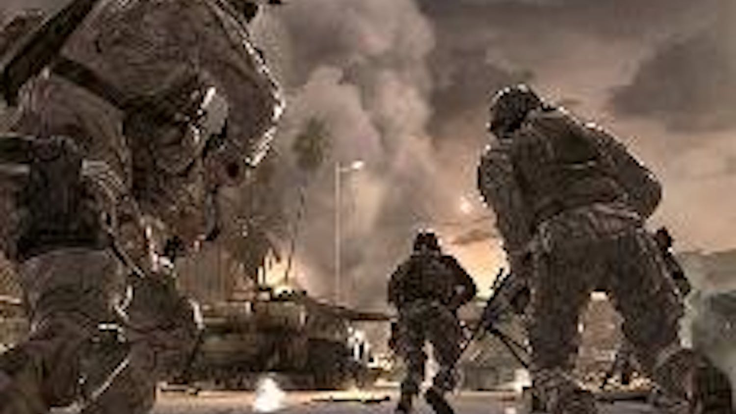 NO MAN LEFT BEHIND - U.S. soldiers charge into battle against ultranationalists, dictators and terrorists across the Middle East and Russia. The game's multiplayer feature tests gamers' battle strategies.