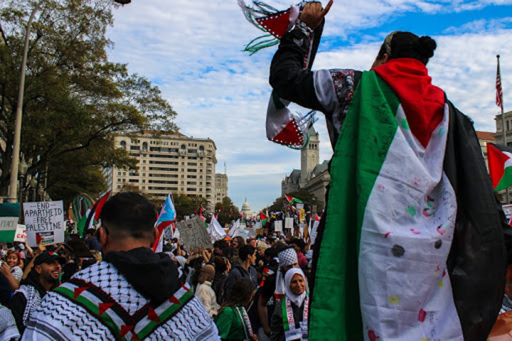 ‘We have blood on our hands’: Pro-Palestine protesters call for ceasefire in Gaza