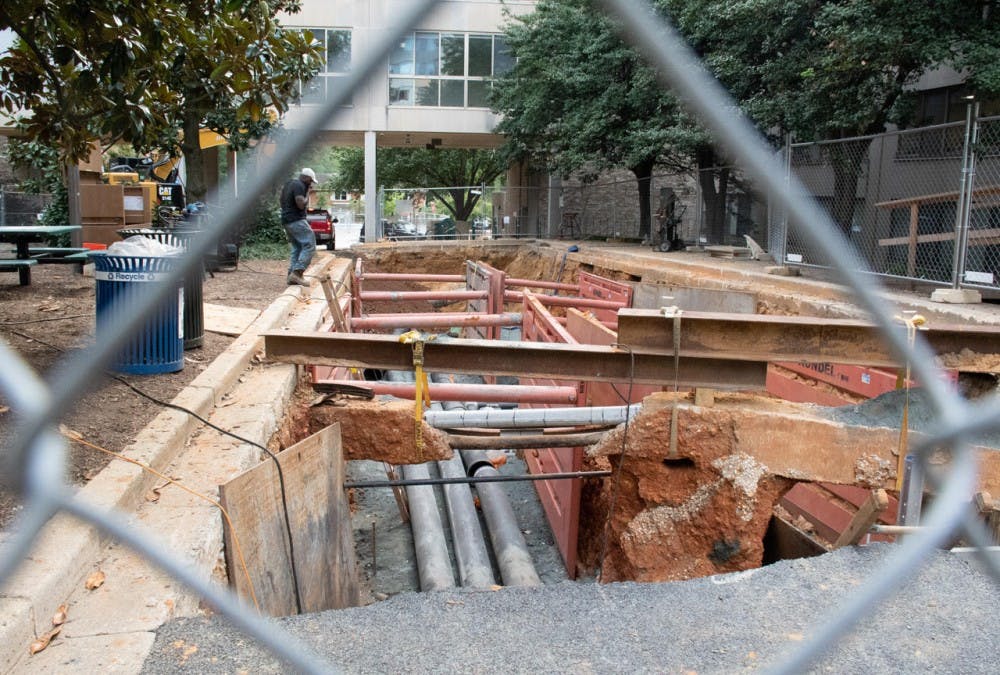 Construction Outside Anderson