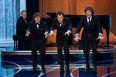  Jack Black,  John C. Reilly and Will Ferrell shed light on a comedian's plight at the 79th annual Academy Awards.