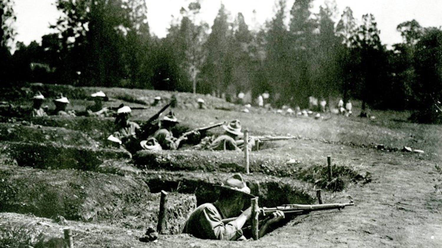 DIGGING DEEP â€” The Gas and Flame Regiment, also known as the â€œHell Fire Battalion,â€ was trained in trench warfare and chemical weapons. The regiment fought off German attacks in France.