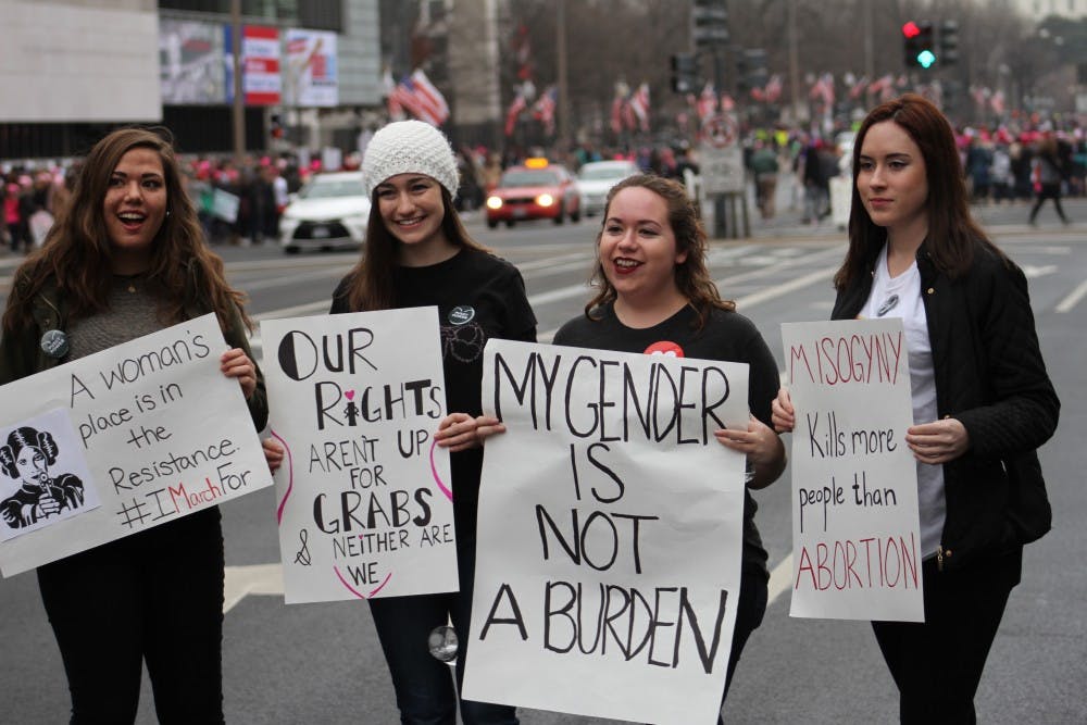 Women's march protest