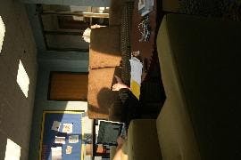 COUCH POTATO - Many students take advantage of the new lounge on the first floor of Leonard Hall, which Housing and Dining redecorate this summer. Crate and Barrel donated $5,000-worth of furniture for the renovation. 