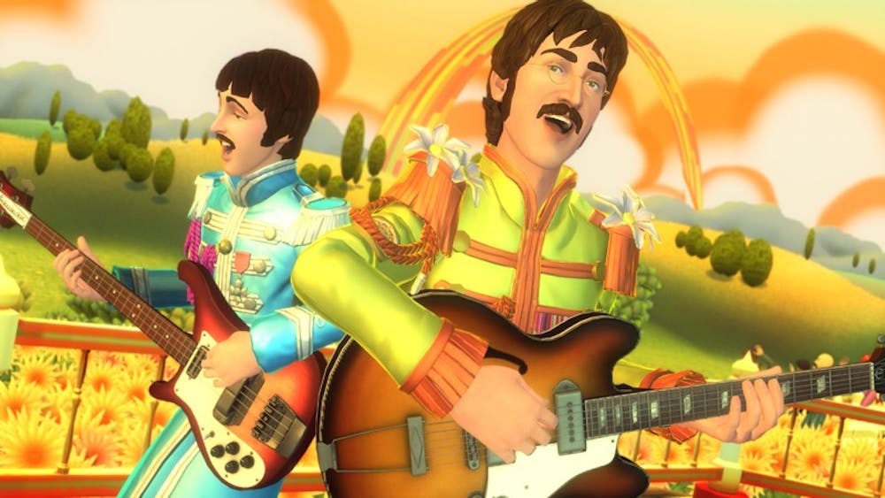 ROCK BAND â€˜REVOLUTIONâ€™ â€” The new version of â€œRock Band,â€ composed entirely of Beatlesâ€™ songs, will please both video gamers and fans of the British pop quartet. The musical tracks accompanying the stunning visuals have been re-mastered, giving a fresh sound to classic hits. 