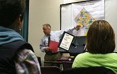 Dr. Bob Pastor explained D.C. voting procedures.