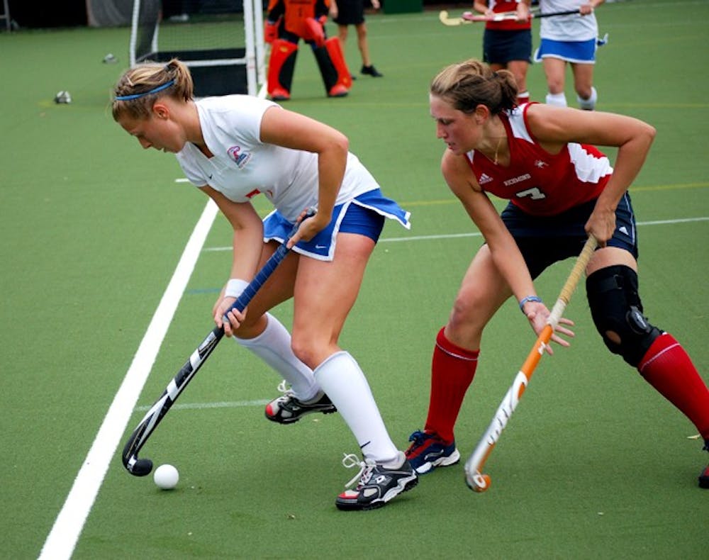 PROTECTING THE HOME FRONT â€”  Senior defender Anne-Meike De Wiljes keeps the ball inbounds in a game last season. De Wiljes scored the game winning goal in Fridayâ€™s 2-0 win against Cal. Fridayâ€™s game was the home opener and the team was able to pull out the win with goals in the second half.