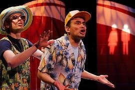 IT'S THE REAL THING - "The True History of Coca Cola," the latest production at GALA Theatre, tells the story of two American filmmakers who voyage into Mexico to make a documentary film about Coca-Cola. The lead actors bring humor and irony to the filmma