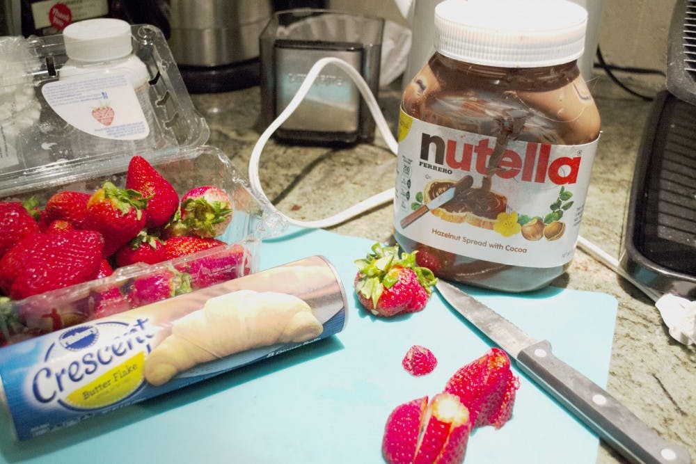 Getting baked with Heather: Nutella and strawberry crescent rolls