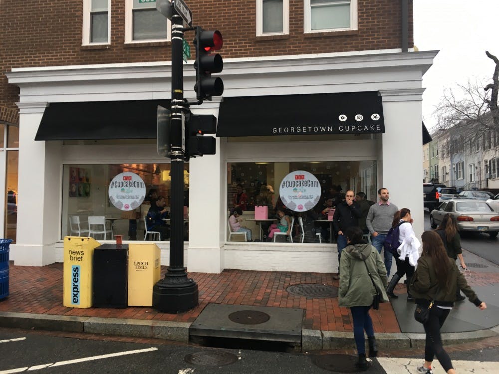 The Georgetown Cupcake storefront in Georgetown.